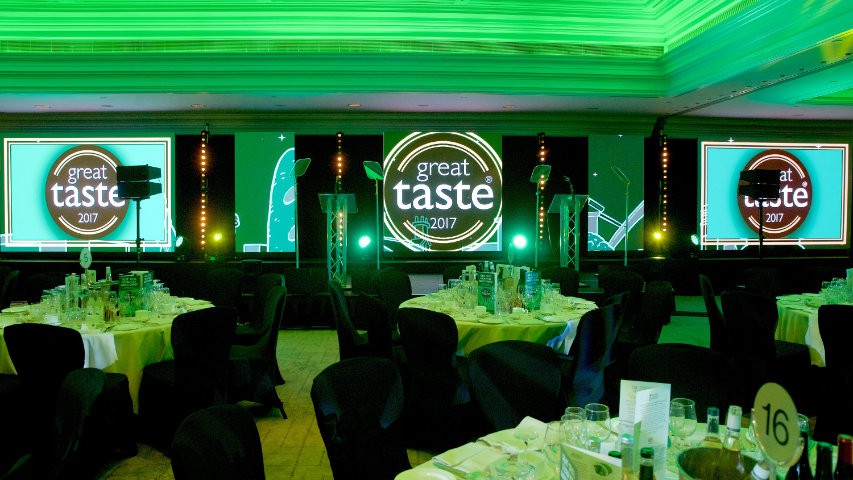 Our widest screen yet at Great Taste Awards