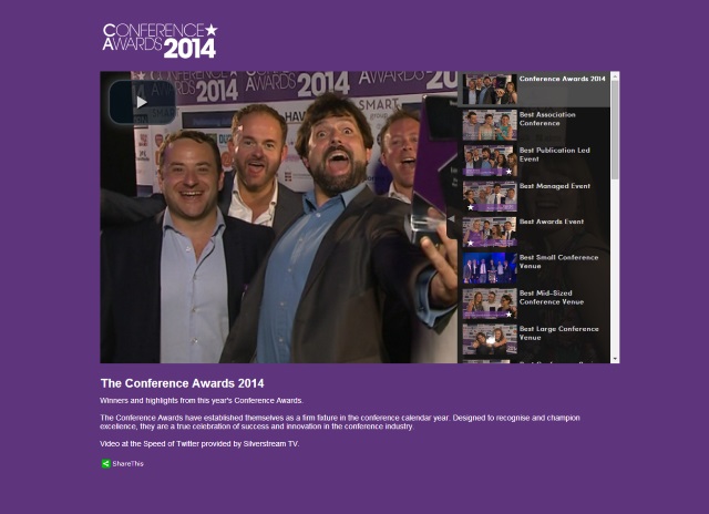 Conference Awards Branded Page